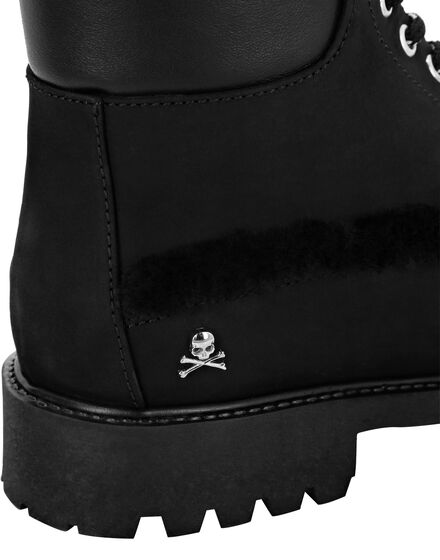 Leather Boots with shearling inside Iconic Plein