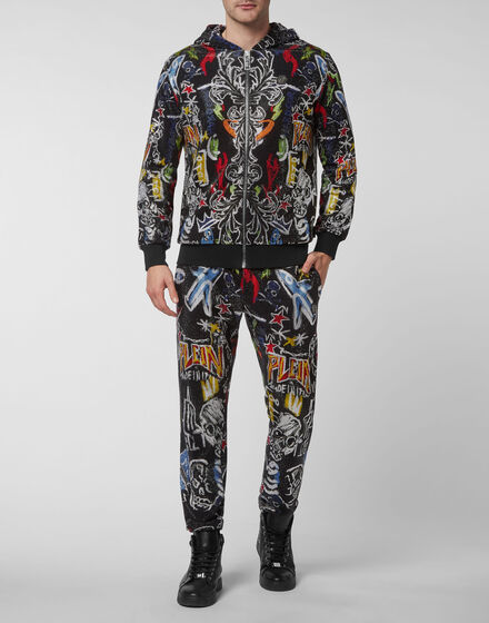 Jogging tracksuit:Hoodie/Trousers Crystals