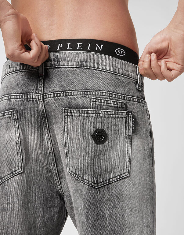 Denim Trousers Carrot Fit Iconic Plein