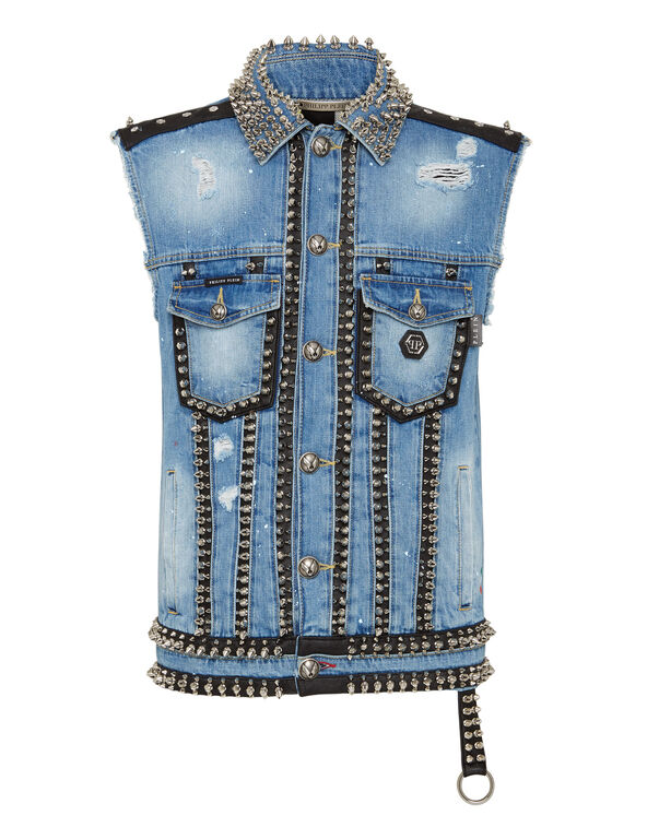 Denim vest Studs