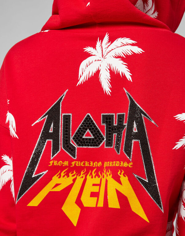 Hoodie Sweatjacket Aloha Plein
