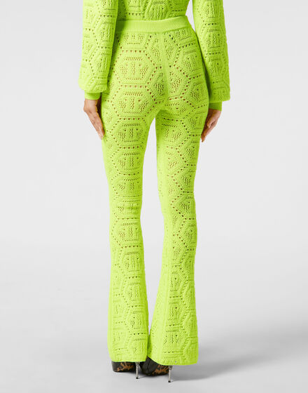 Fluo Knit Trousers Monogram