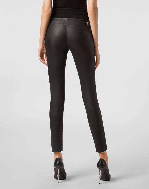 Leather Leggings Crystal