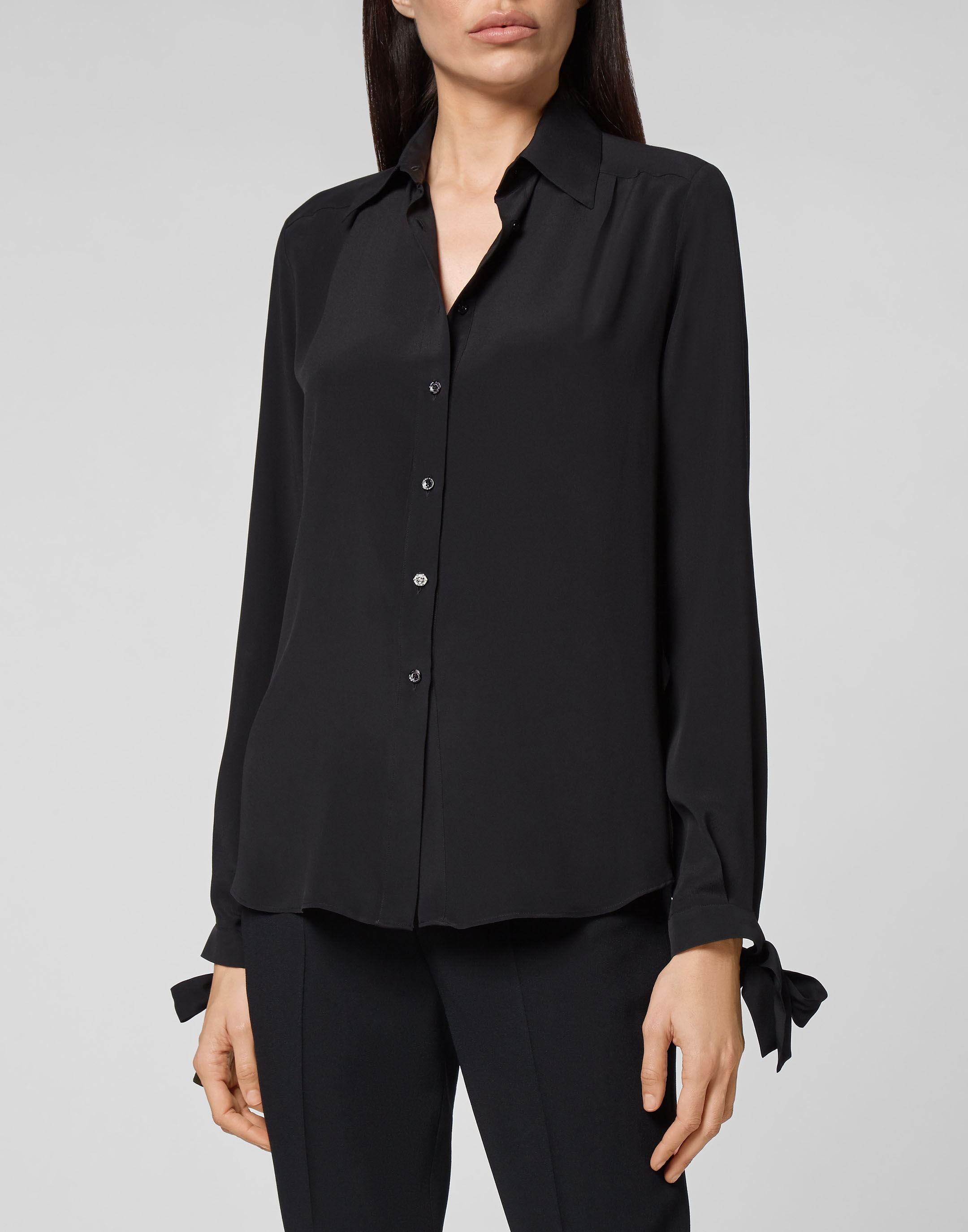 ジャケット PHILIPP PLEIN Women Outer FAAC WRF0419 PTE003N02 Black Shirt Ls | Philipp Plein Outlet