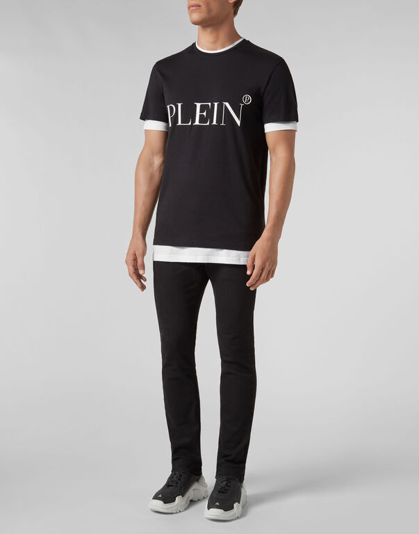 T-shirt Black Cut Round Neck Philipp Plein TM