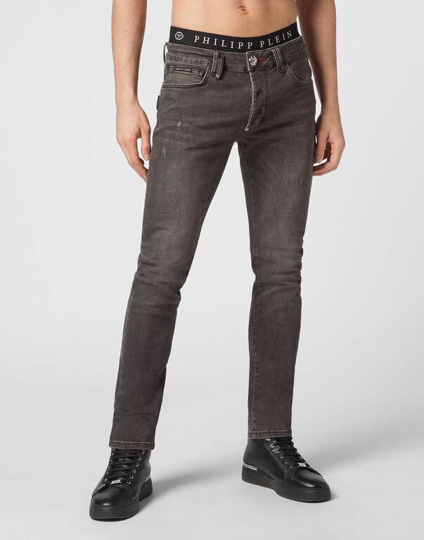 Denim Trousers Super Straight Cut Basic