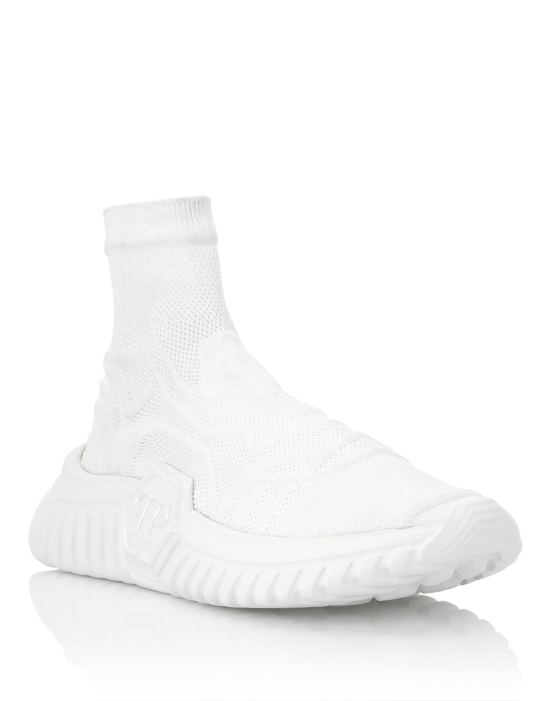 White cheap sock sneakers