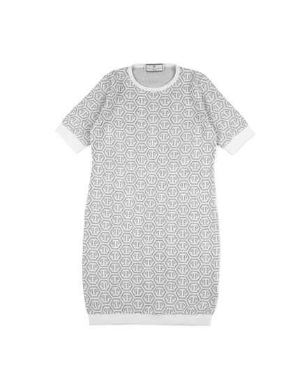 Knit Day Dress SS All over PP