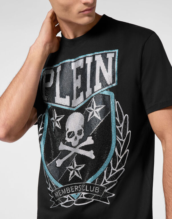 T-shirt Round Neck SS With Patch Skull&Bones