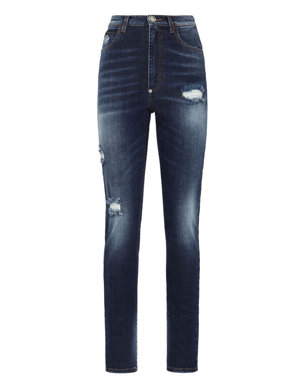 Denim Trousers Super High Waist Jegging