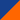 dark blue / orange