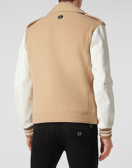 Wool and Leather Biker