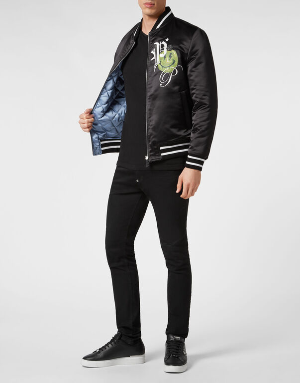 Satin Bomber Smile