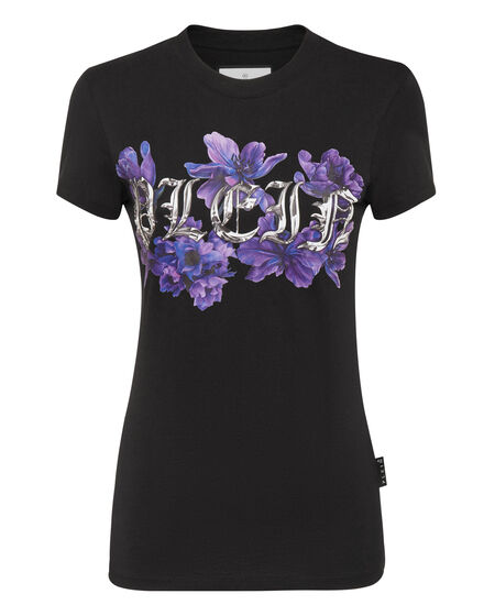 T-shirt Round Neck Sexy Pure Fit Flowers