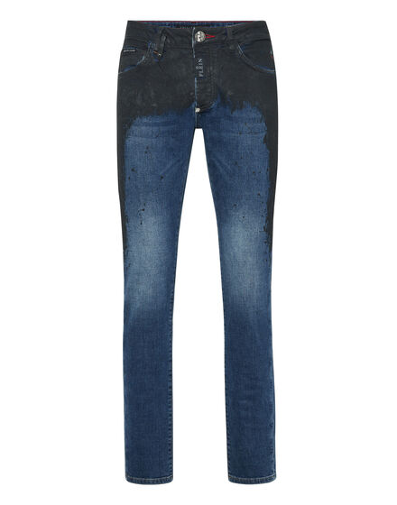 Denim Super Straight Cut Trousers