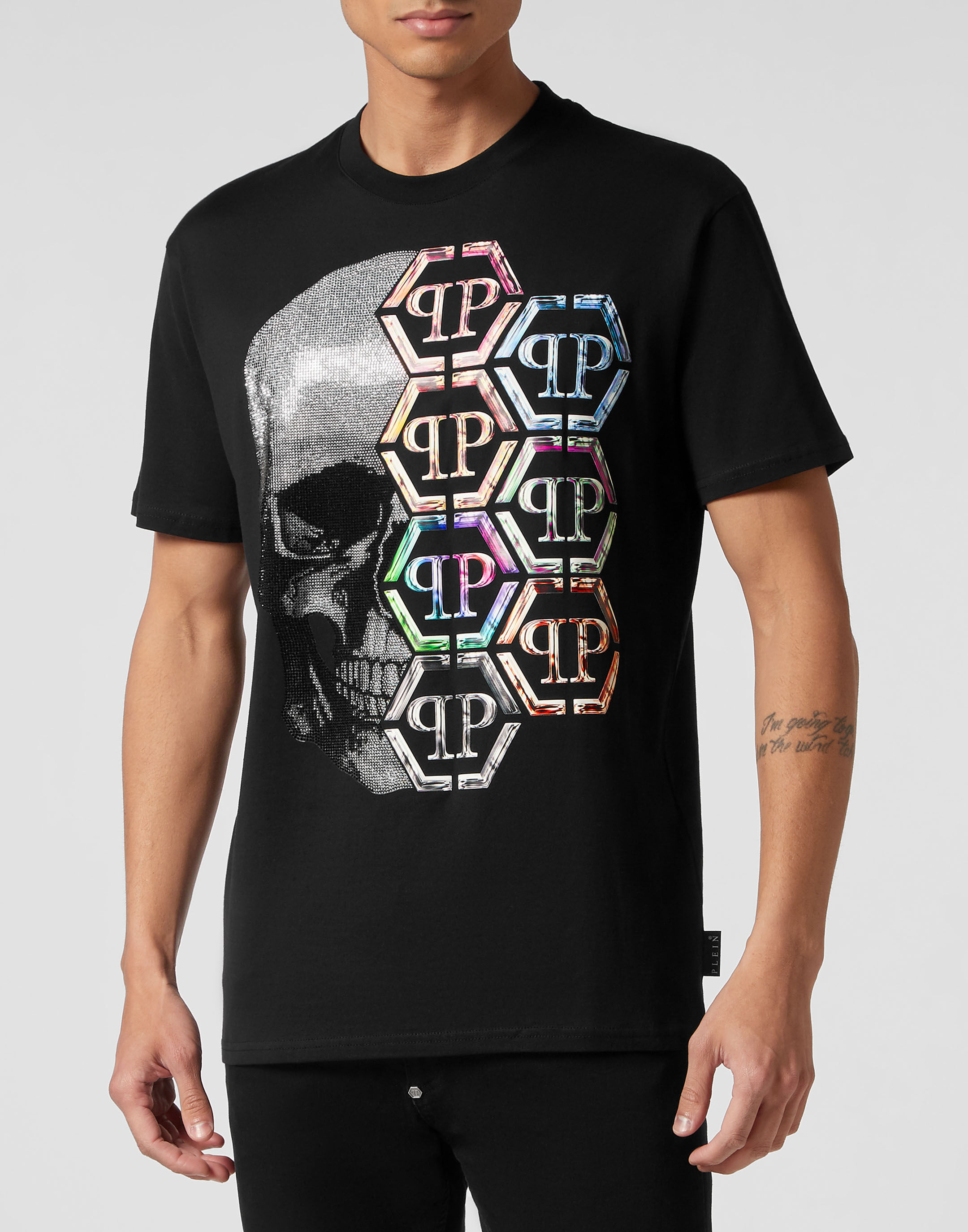 T-shirt Round Neck SS Skull and Plein | Philipp Plein Outlet