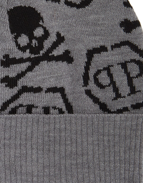Wool Beanie Skull&Bones