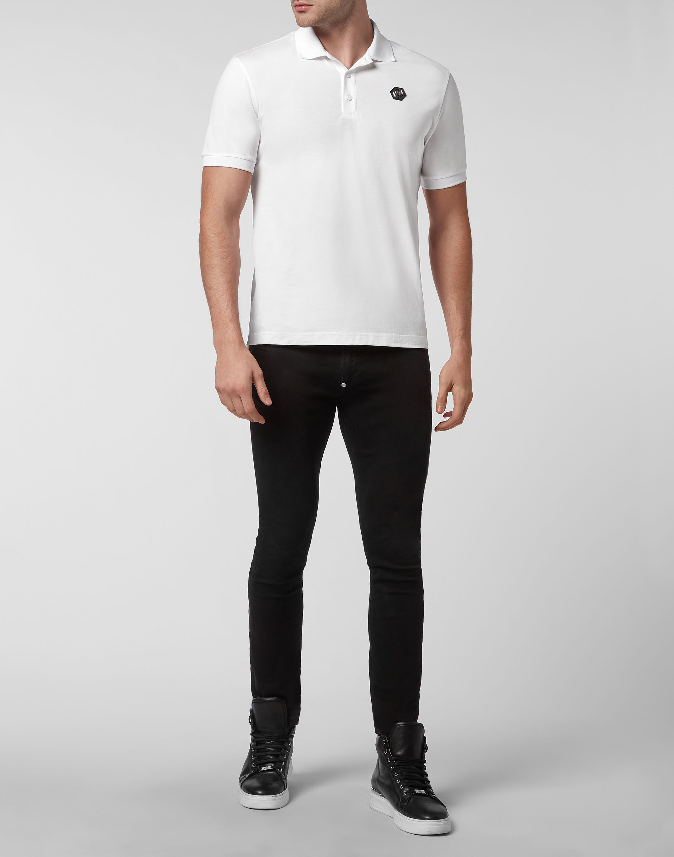 Navy Slim-fit cotton polo shirt | Polo Ralph Lauren | MATCHES UK
