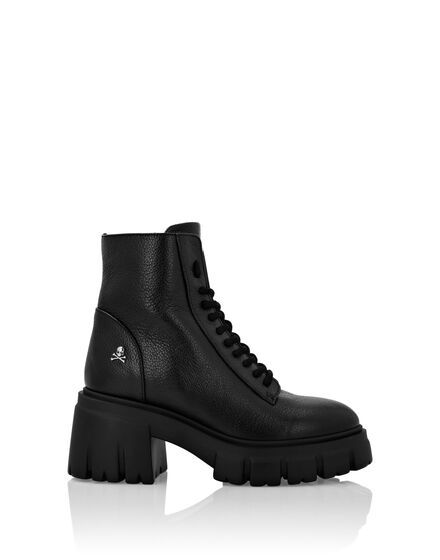 Leather Boots  with shearling inside Iconic Plein
