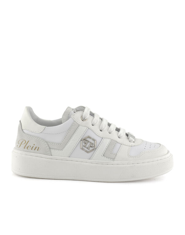 Mix Materials Low-Top Sneakers