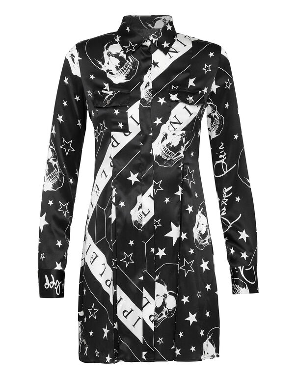 Shirt dress Stars and skull