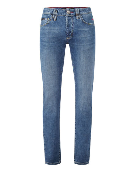 Denim Super Straight Cut Embroidery Hexagon