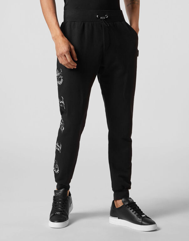 Satin Jogging Trousers Paisley Gothic Plein Satin Jogging Trousers Paisley Gothic Plein