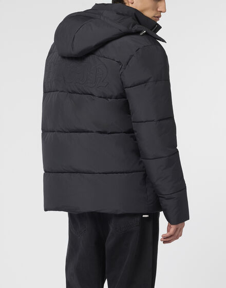 Nylon Puffer Jacket Gothic Plein
