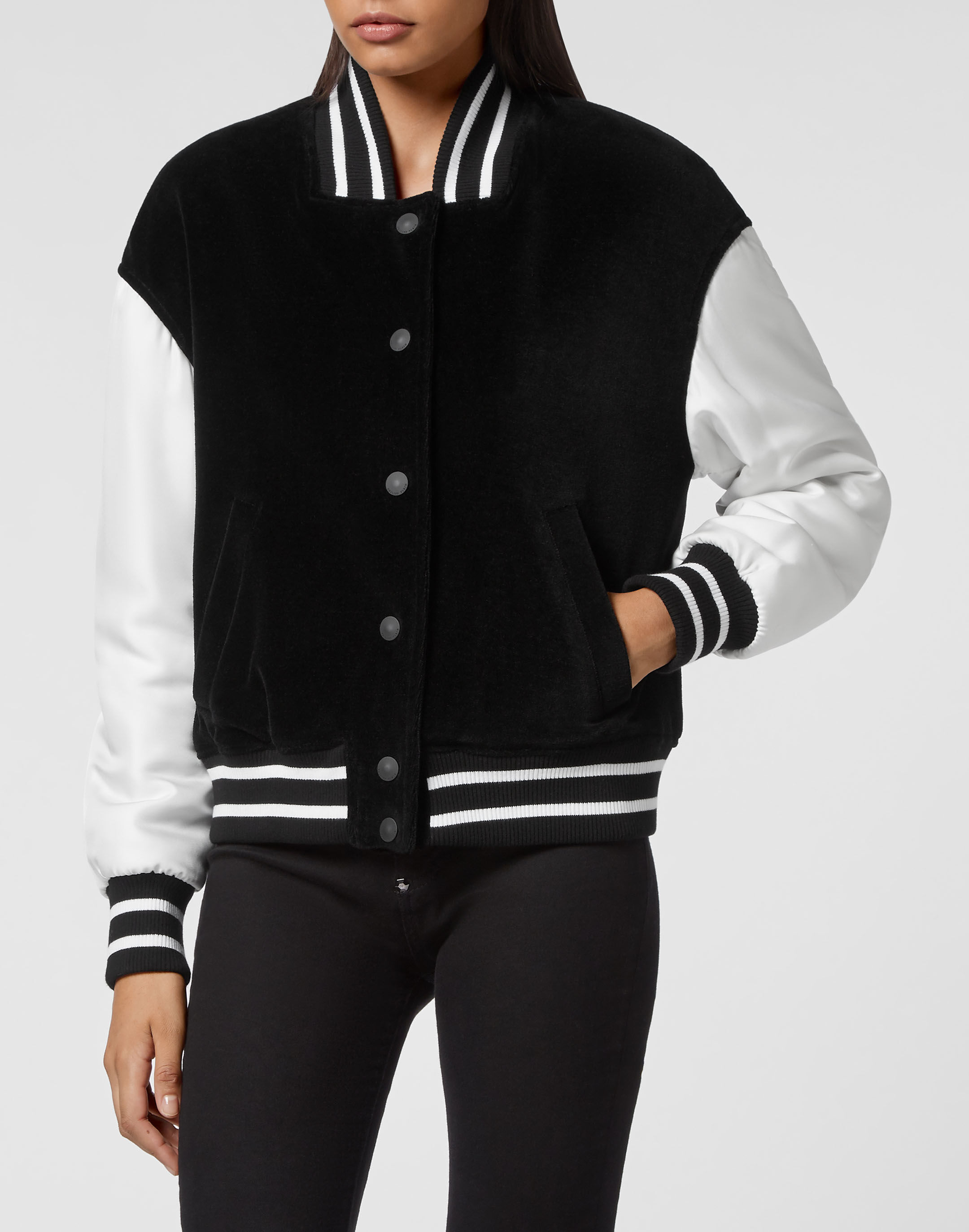 Velvet varsity clearance jacket