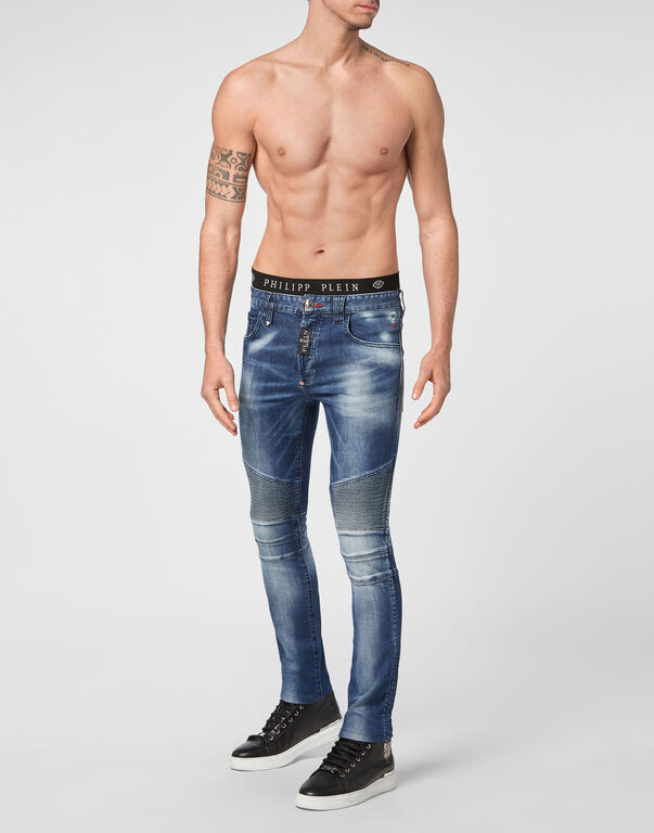 Denim Trousers Skinny Biker Fit Philipp Plein TM