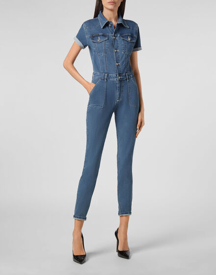 Denim Jumpsuit Iconic Plein