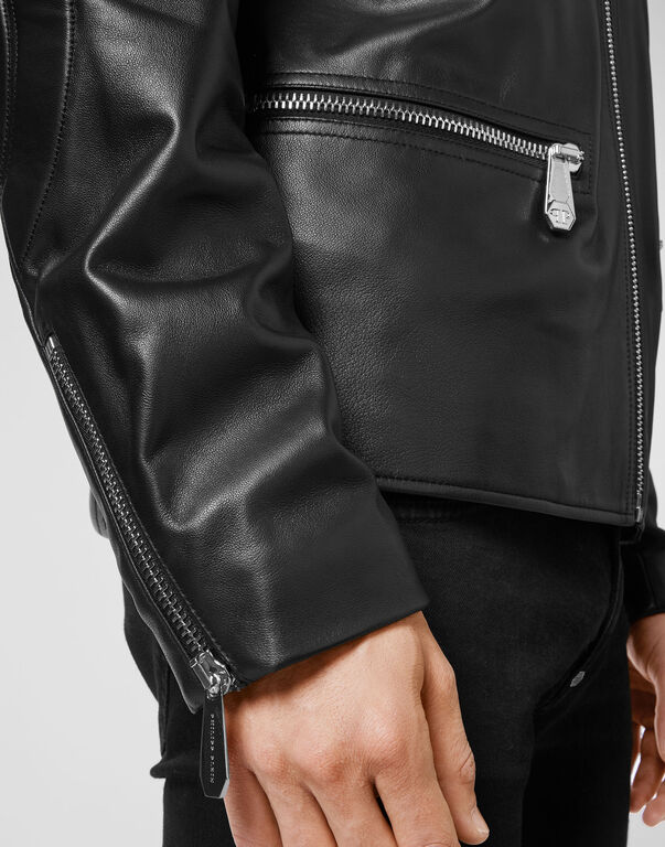 Leather Moto Jacket Dobermann