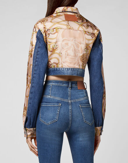 Denim Cropped Jacket New Baroque