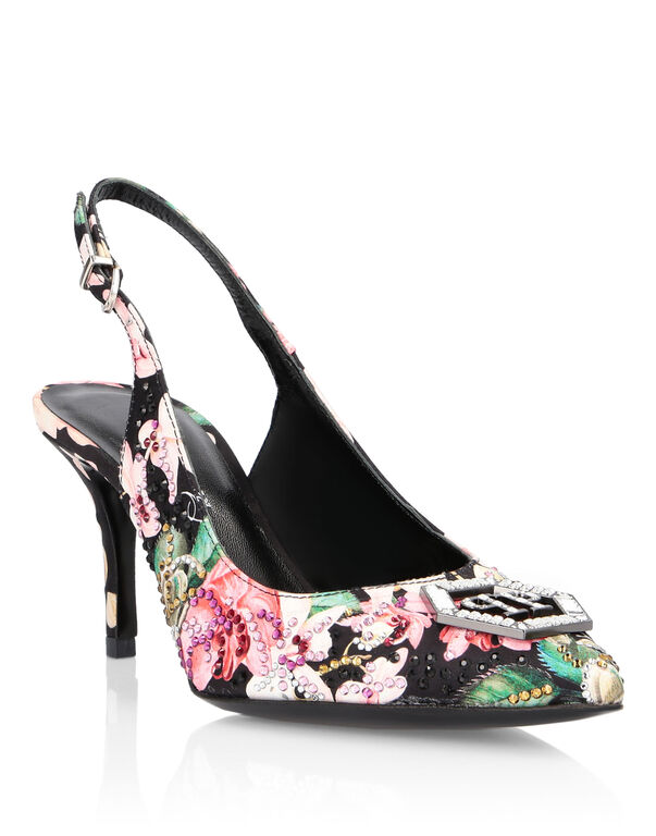 Decollete Low Heels Flowers