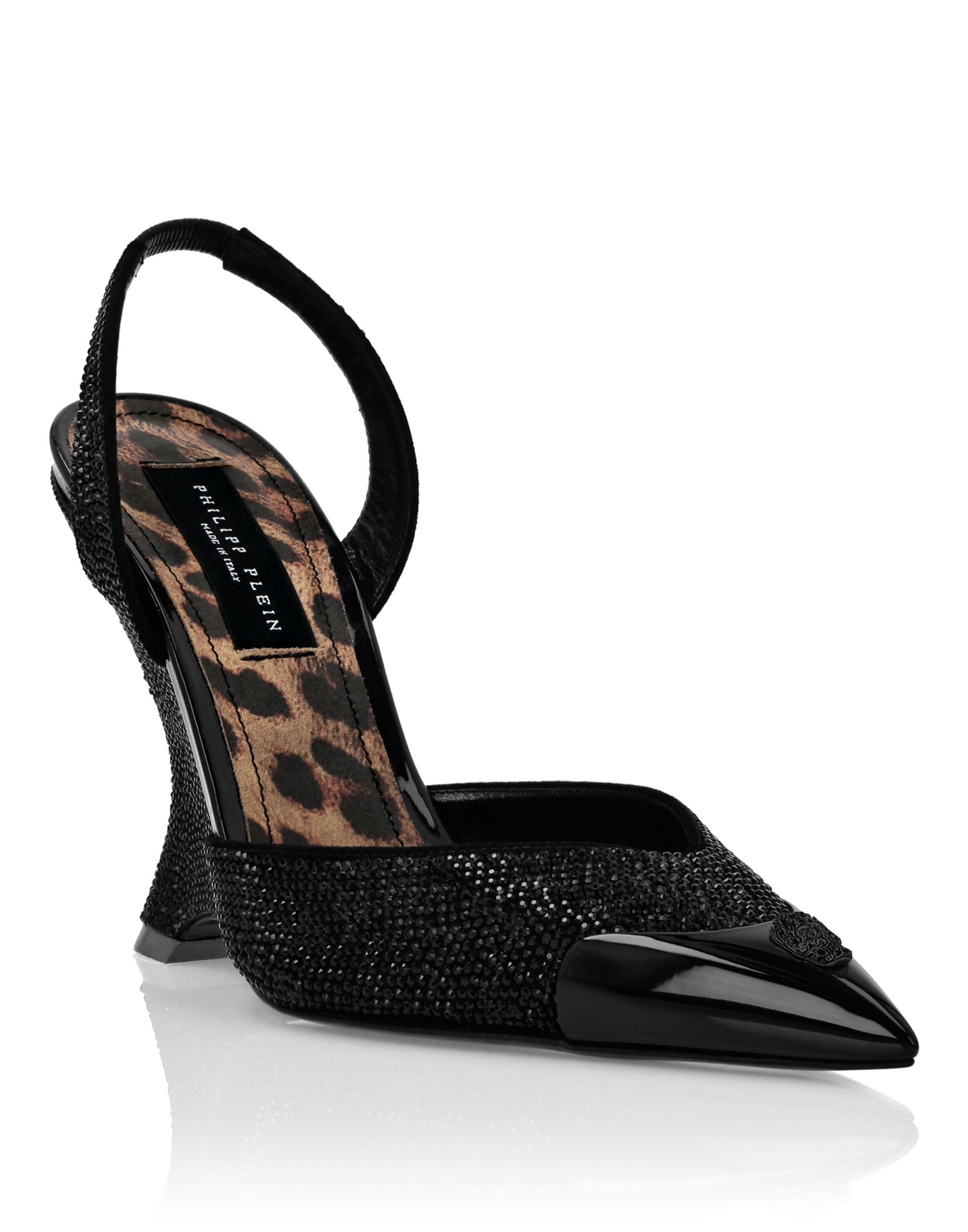 Suede Decollete Wedges Crystal | Philipp Plein Outlet