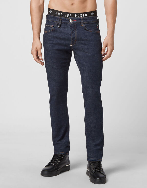 Denim Trousers Super Straight Cut Iconic Plein