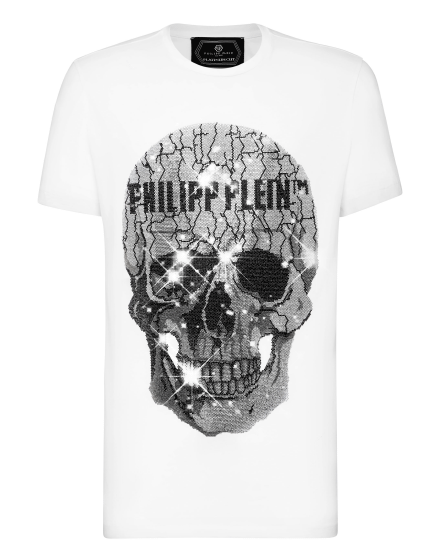T shirt Round Neck SS Skull strass Philipp Plein Outlet