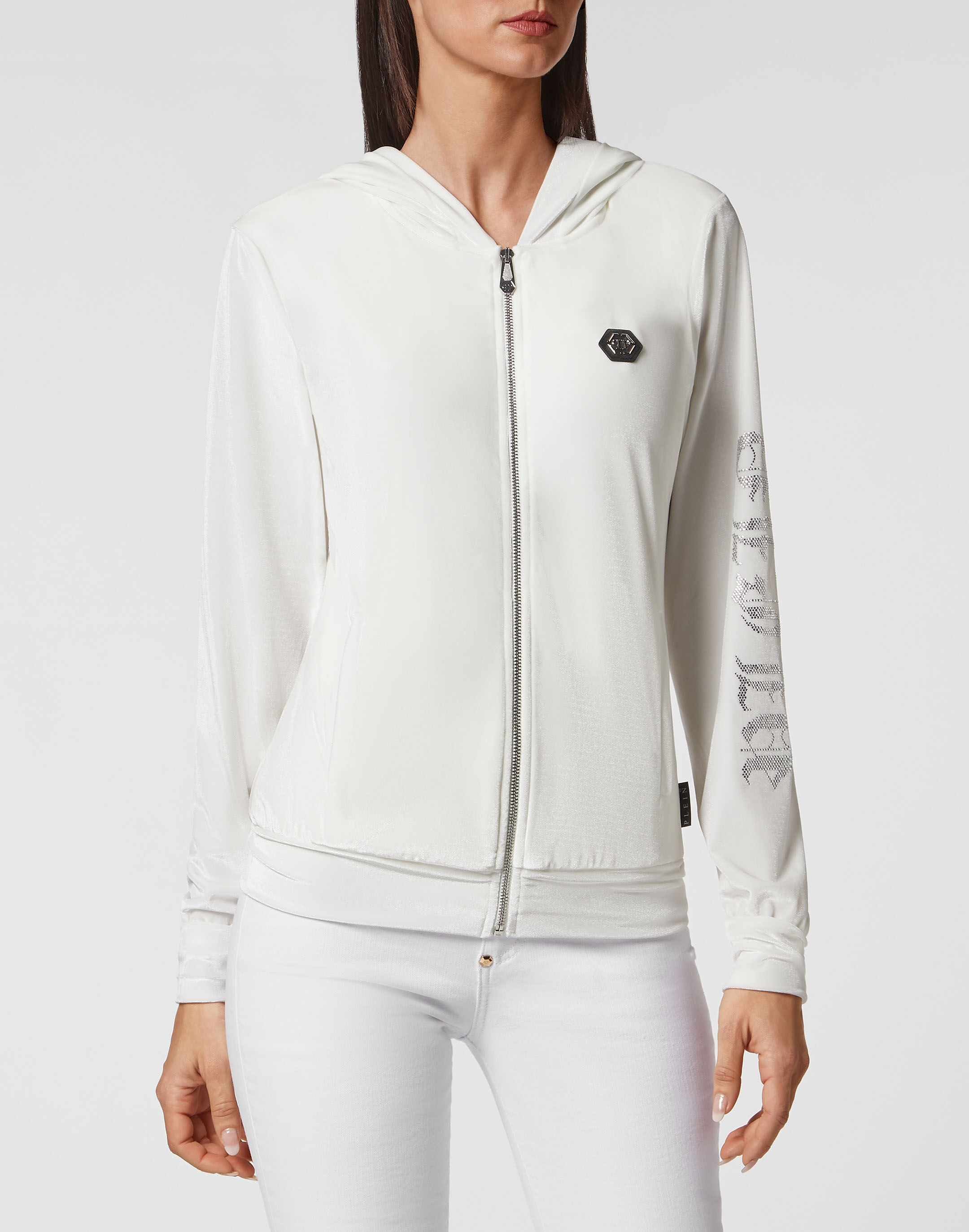 Velvet zip up jacket online