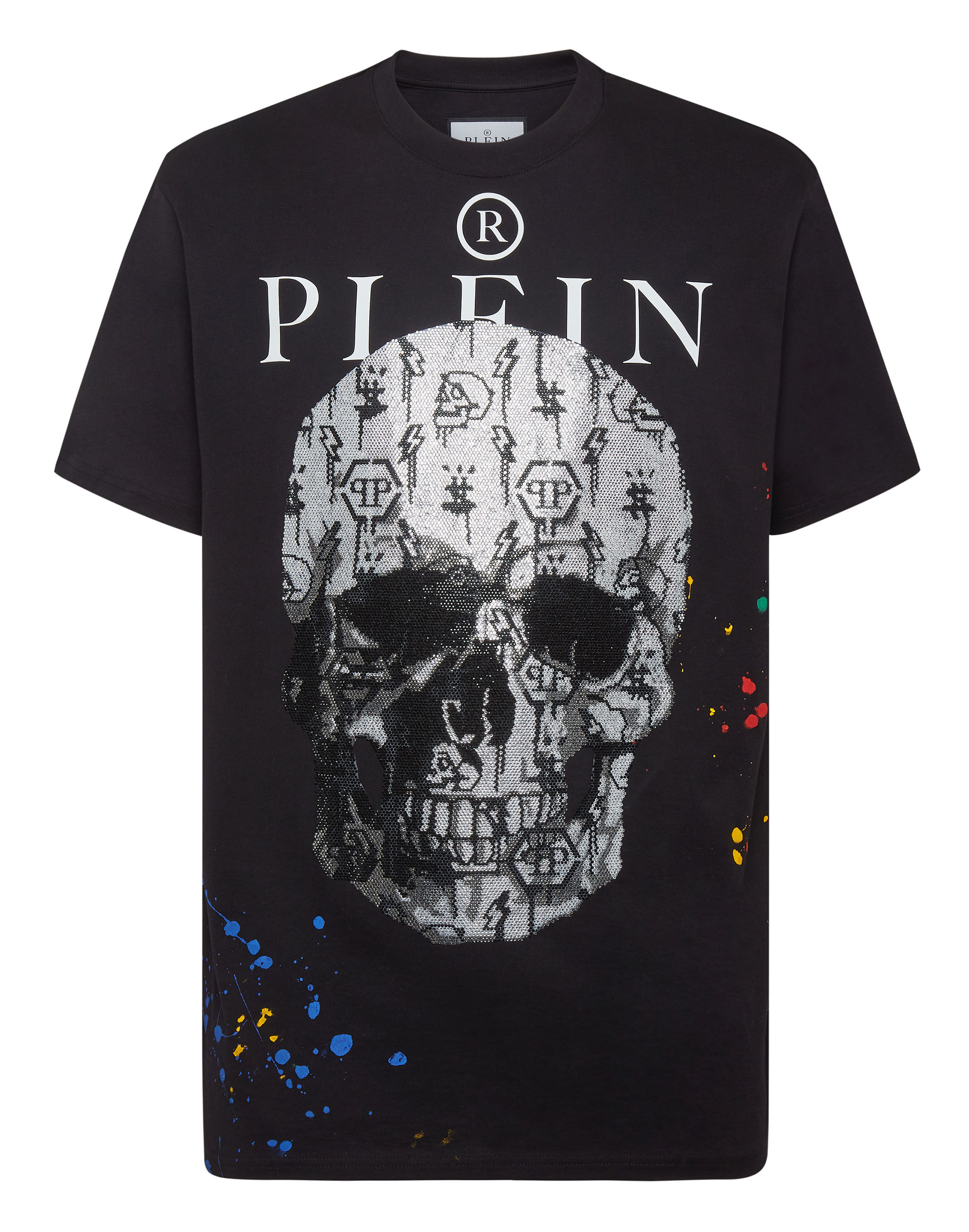 T shirt Round Neck SS with Crystals Philipp Plein Outlet