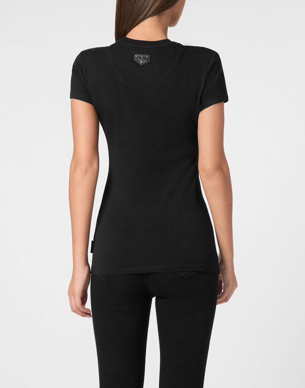 T-Shirt Sexy Pure Round Neck SS Strass Love Plein
