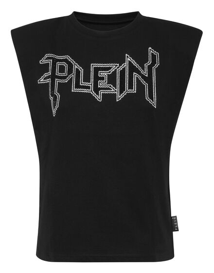 Padded Shoulder Tank Top Iconic Plein