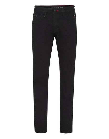 Denim Trousers Super Straight Cut Iconic Plein