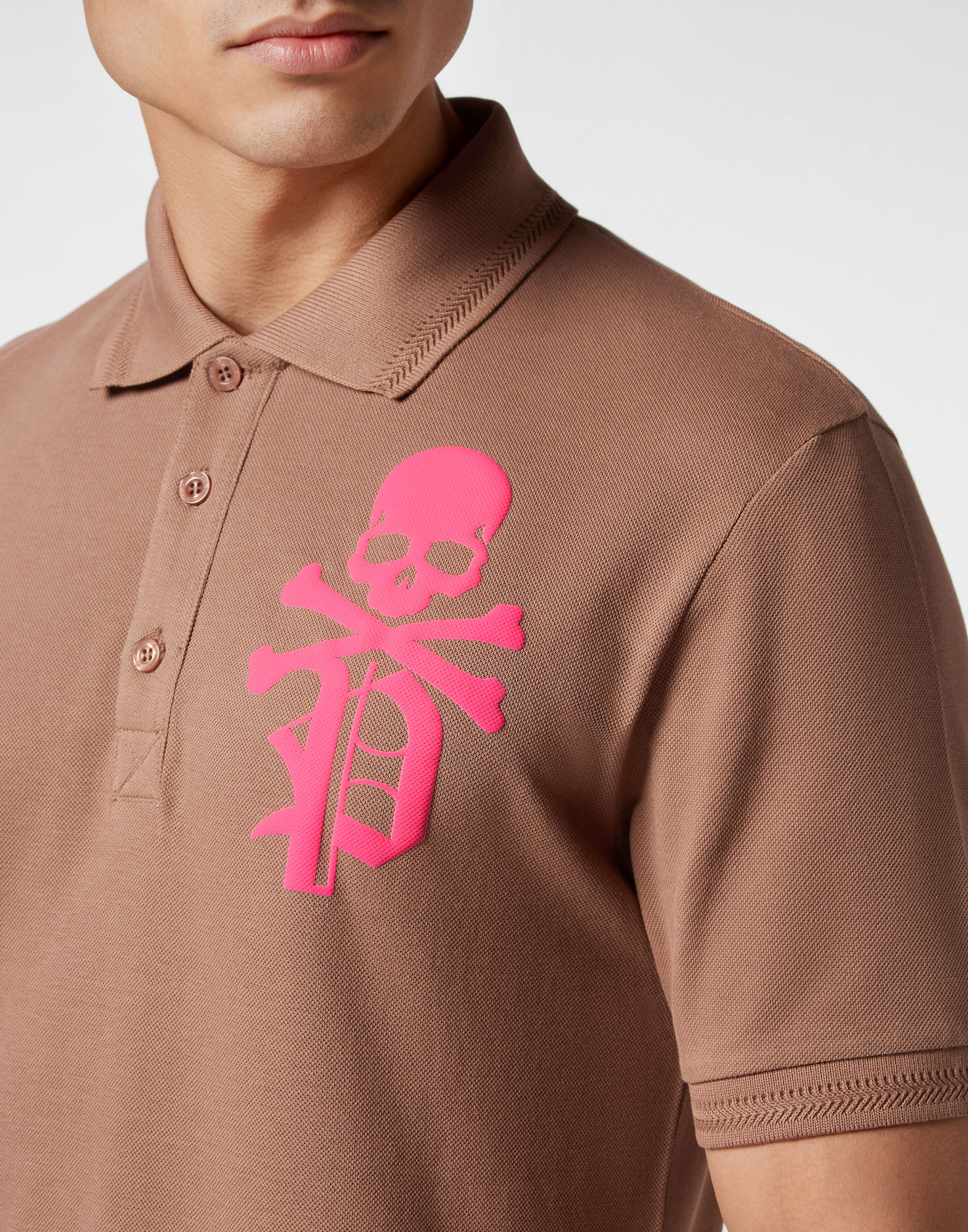 Slim Fit Polo Shirt Skull Bones Philipp Plein Outlet