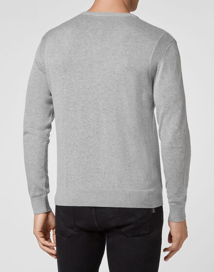 Cotton Pullover V-Neck LS