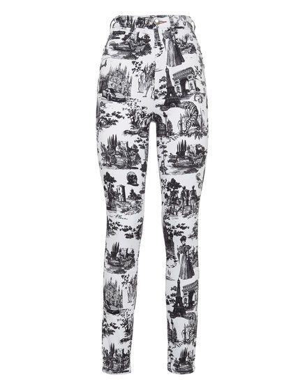 Denim Super High Waist Jegging Print En PLEIN air