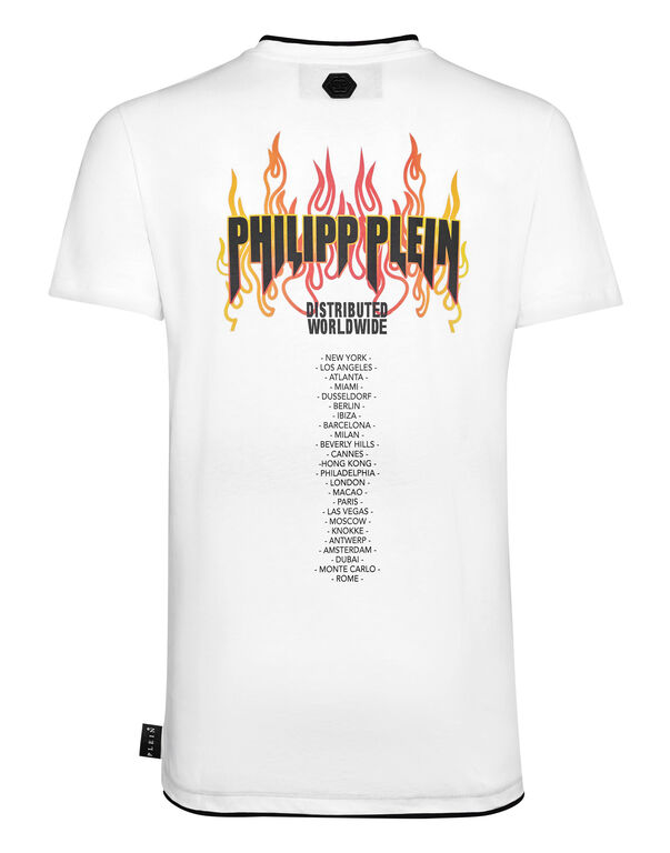 T-shirts Philipp Plein - 3D effect logo T-shirt - MTK4260PJY002N102