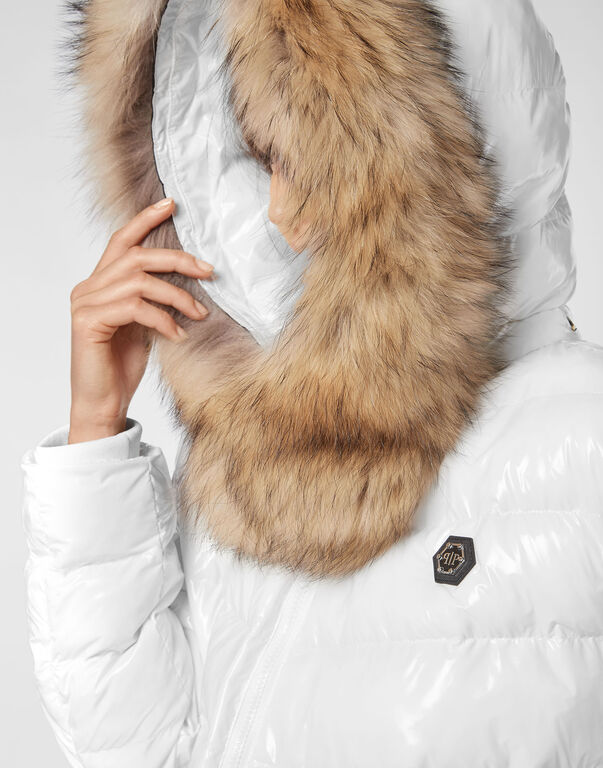 Nylon Long Down Jacket Nylon Long Down Jacket