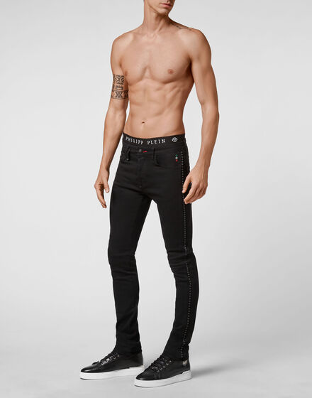 Denim Trousers Super Straight Cut Gothic Plein