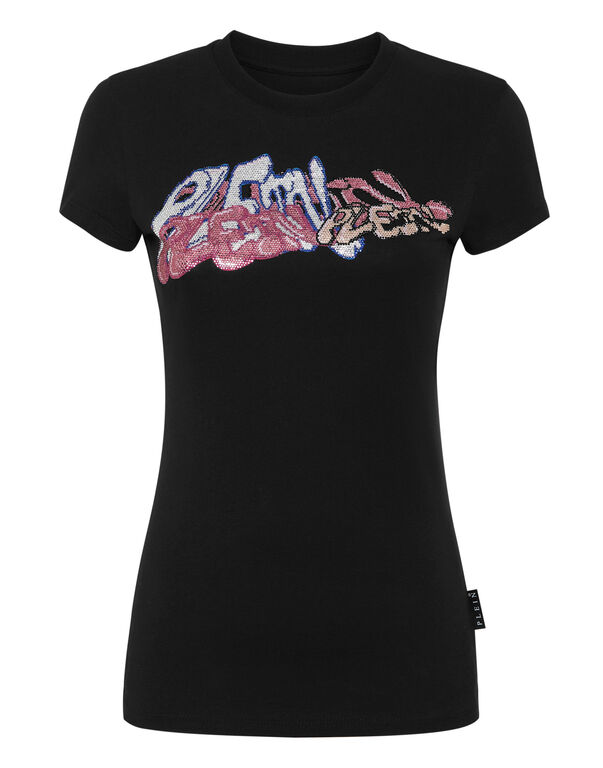 T-Shirt Sexy Pure with Crystals Bombing Graffiti