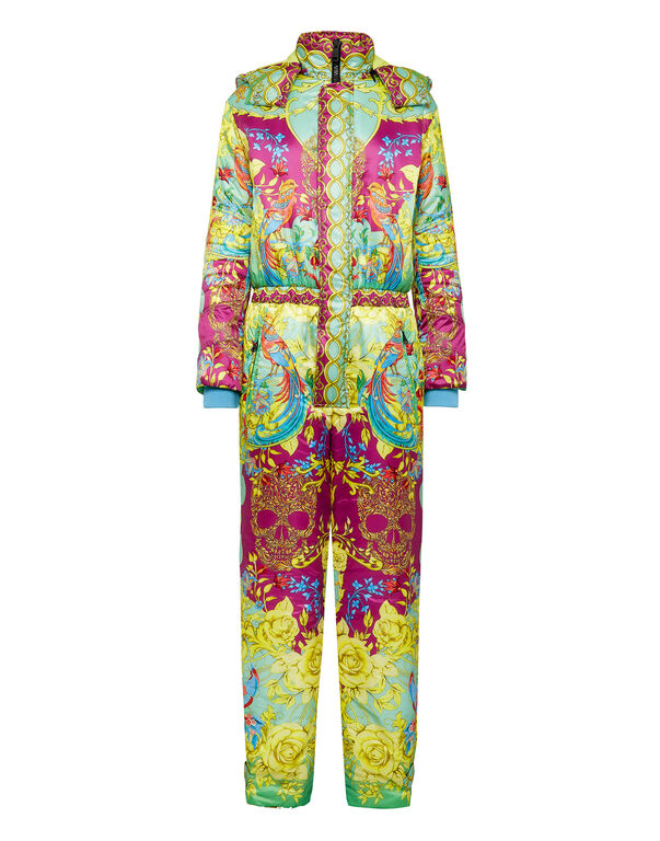 Nylon Ski jumpsuit print New Baroque